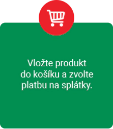 Krok 2: Vložte produkt do košíku a zvolte platbu na splátky.