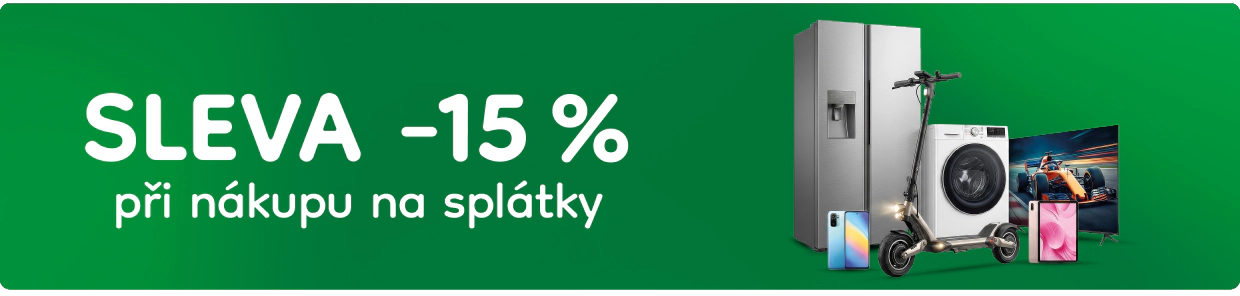 Sleva 15 % při nákupu na splátky
