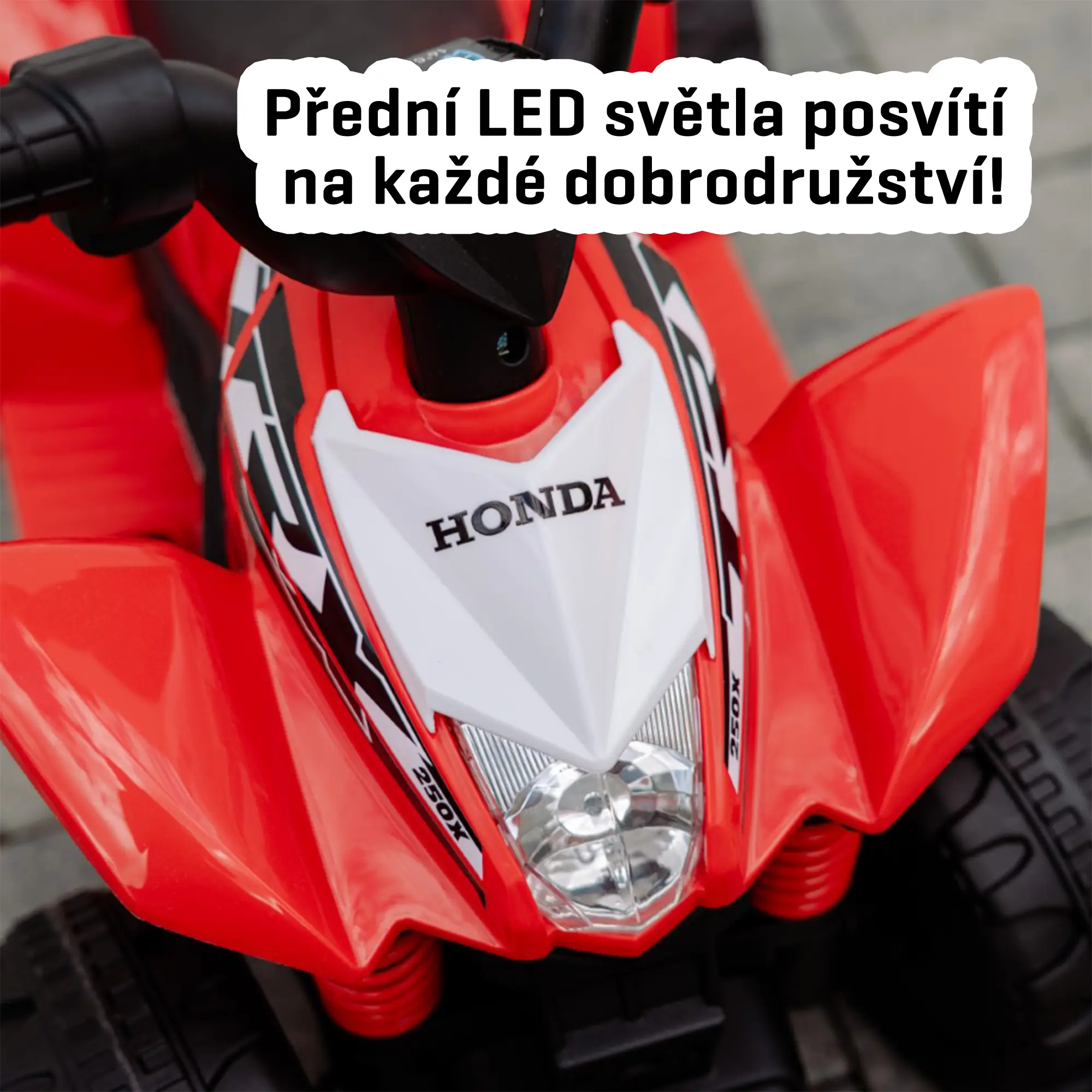 Přední LED světla posvítí na každé dobrodružství