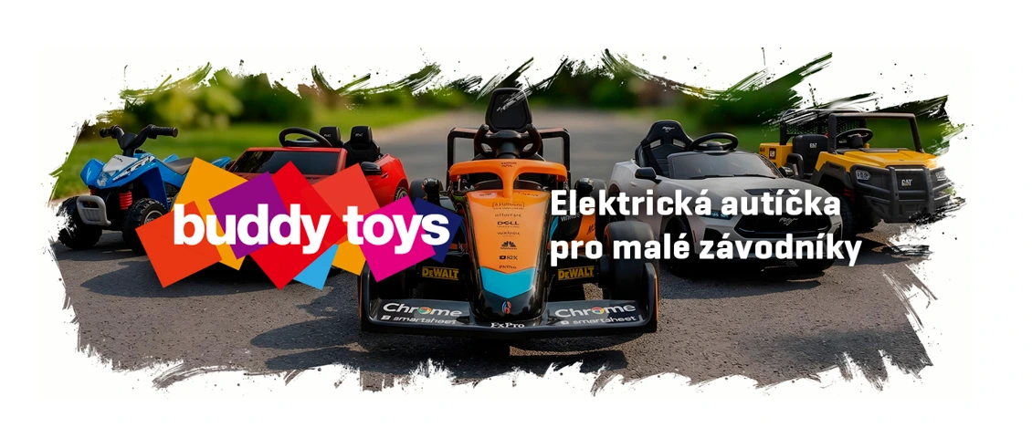BuddyToys – elektrická autíčka pro malé závodníky