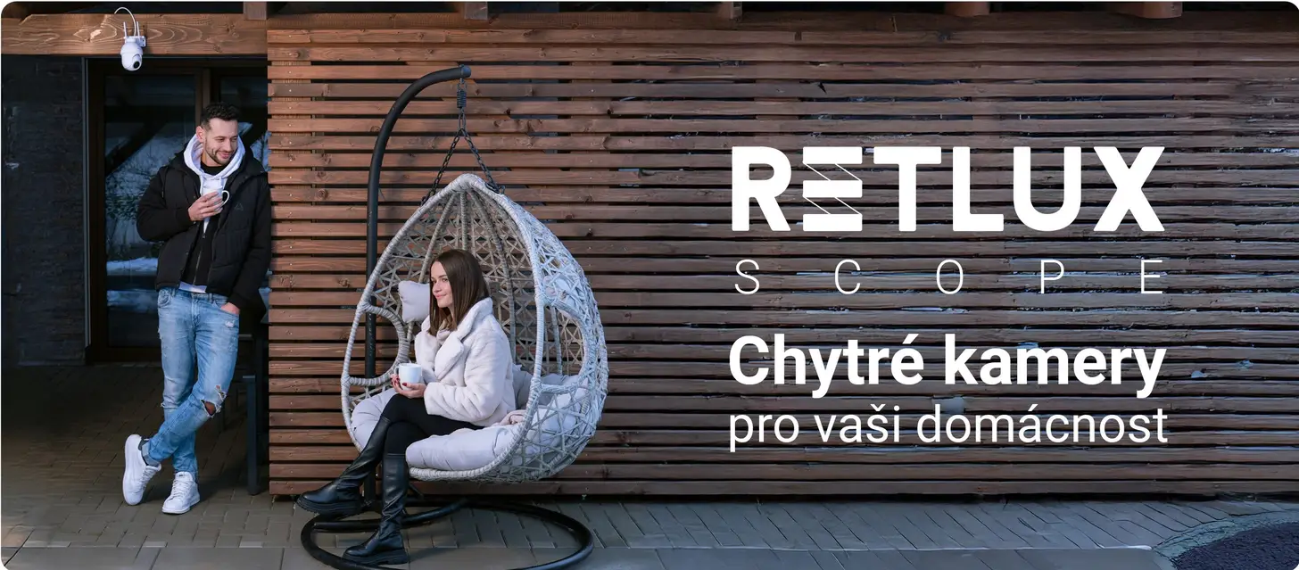 RETLUX SCOPE – chytré kamery pro vaši domácnost, terasa se závěsným křeslem
