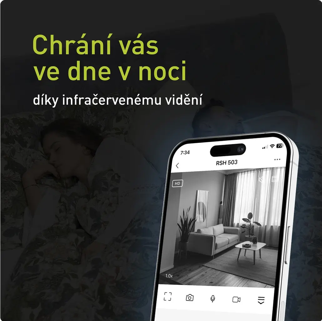 Chrání vás ve dne v noci díky infračervenému vidění