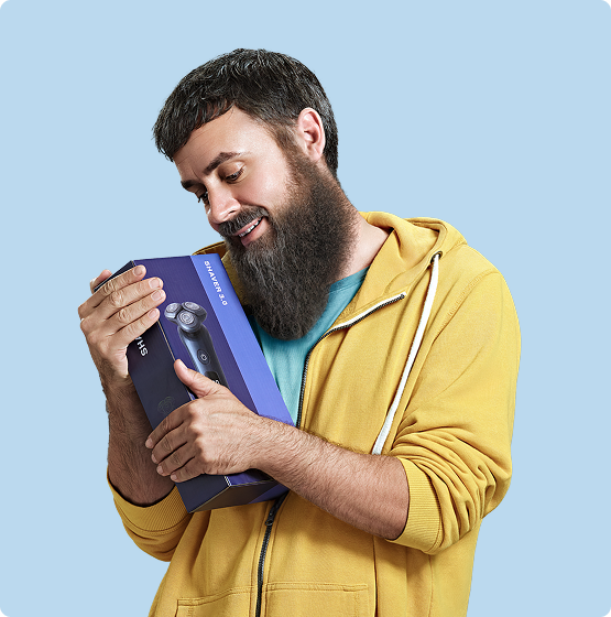 Ilustrativní obrázek muže se strojkem