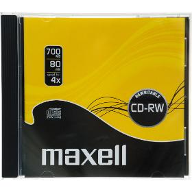 MAXELL CD-RW 700MB 4x 1PK JC 624860