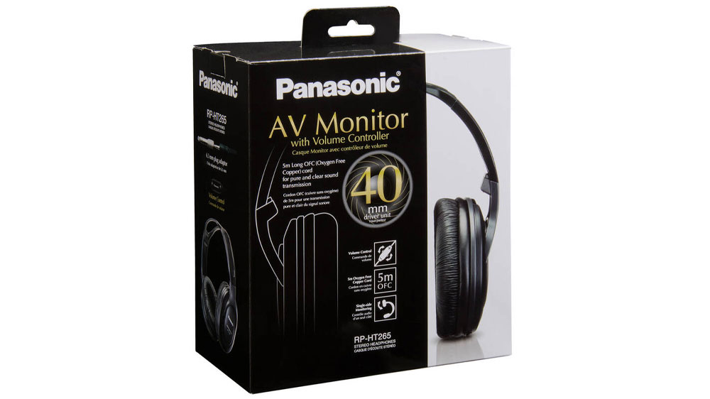Slúchadlá Panasonic RP-HT265E-K v originálnej škatuli_03