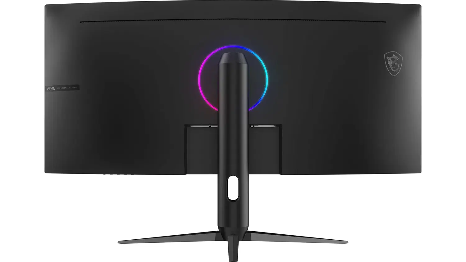 Monitor MSI MAG &ndash; pohled zezadu a RGB podsv&iacute;cen&iacute;