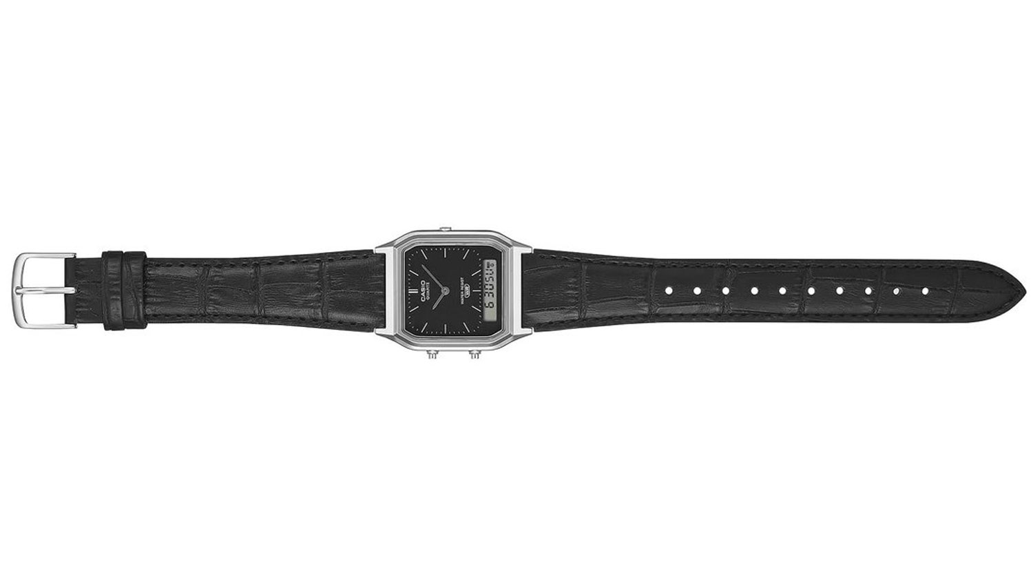 N&aacute;ramkov&eacute; hodinky Casio Vintage AQ-230EL-1AEF rozopnut&eacute;
