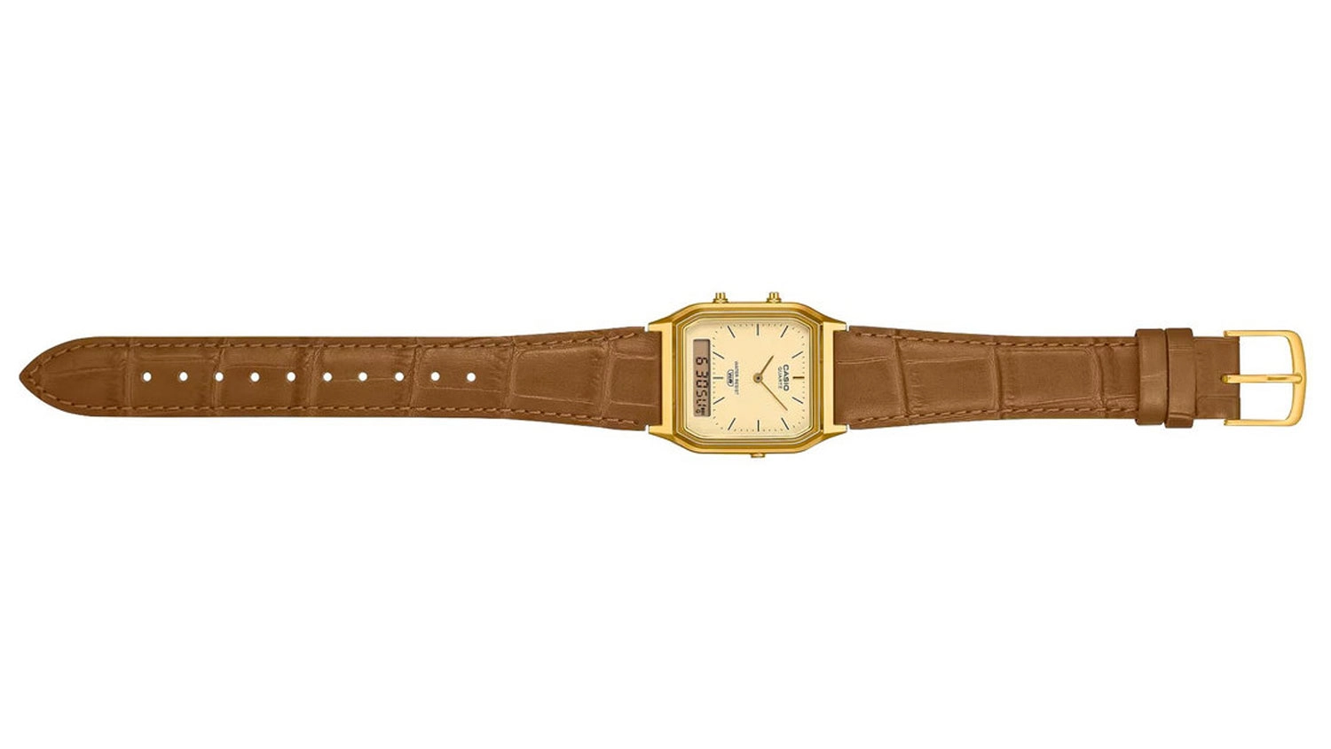 N&aacute;ramkov&eacute; hodinky Casio Vintage AQ-230EGL-9AEF rozopnut&eacute;