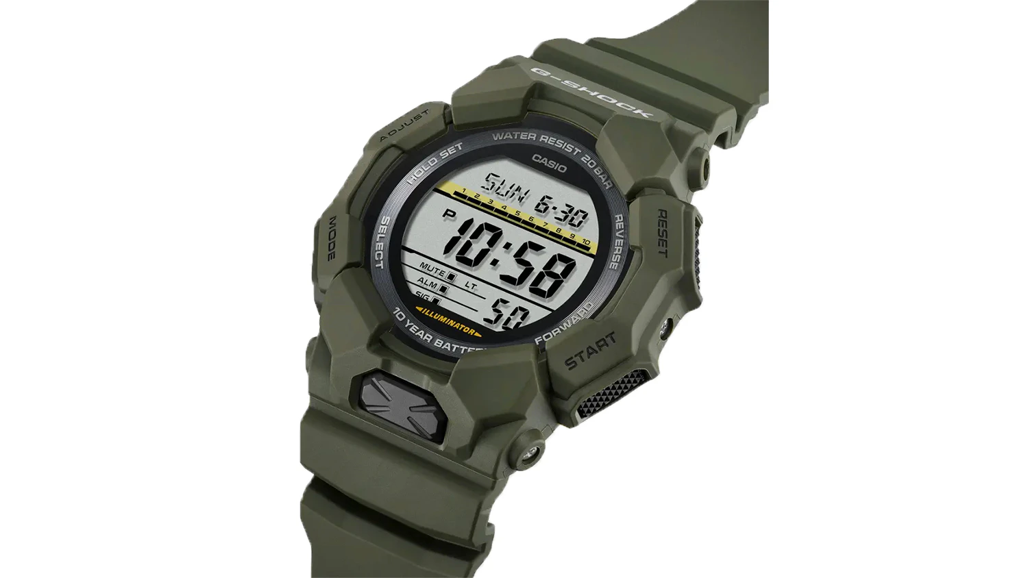 Náramkové hodinky Casio AE-1600HX-3AVEF – pohled ze strany