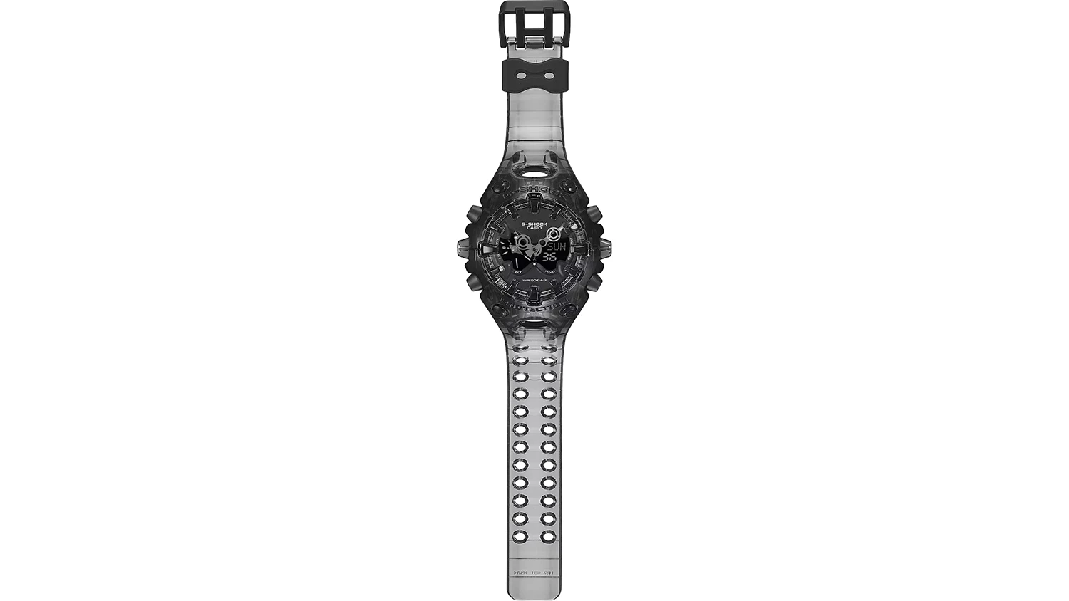 Hodinky Casio G-SHOCK GA-V01SKE-8AER s průsvitn&yacute;m řem&iacute;nkem