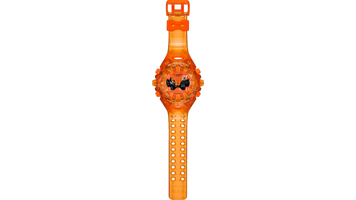 Hodinky Casio G-SHOCK GA-V01SKE-4AER s průsvitným řemínkem