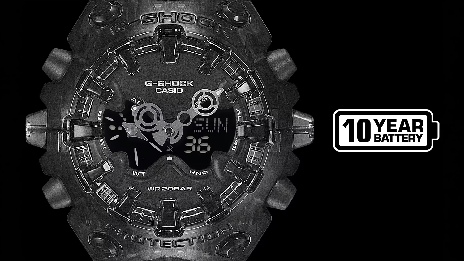 Hodinky Casio G-SHOCK GA-V01SKE-4AER s 10letou výdrží baterie