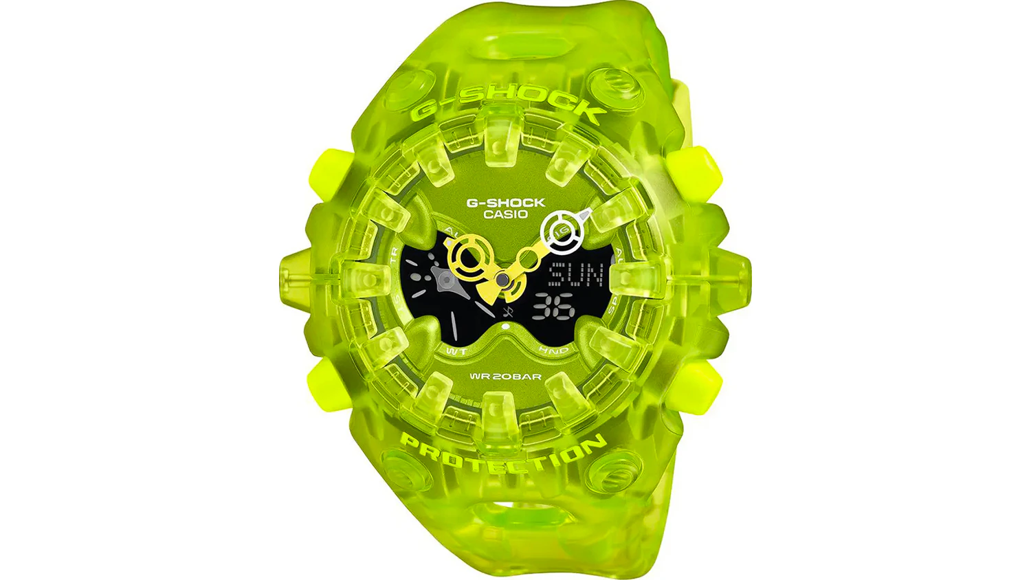 Sportovní hodinky Casio G-SHOCK GA-V01SKE-3AER z přední strany