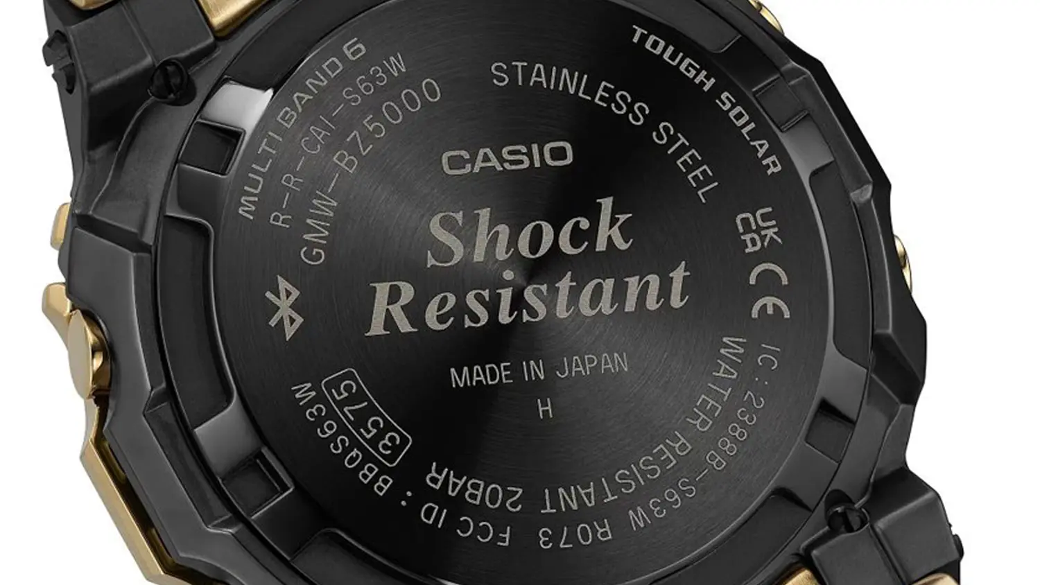 Digitálne hodinky Casio G-Shock GMW-BZ5000GD-1 – ovládanie cez smartfón