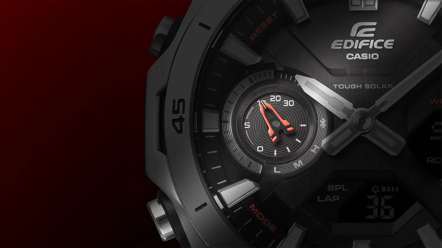 Digit&aacute;lne hodinky Casio EDIFICE ECB-2300D SOSPENSIONE &ndash; robustn&aacute; kon&scaron;trukcia