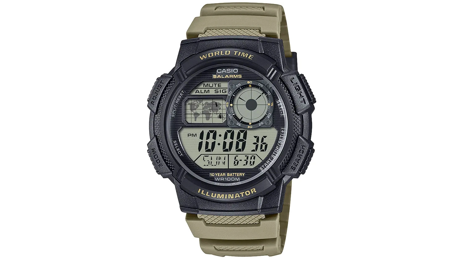 P&aacute;nsk&eacute; n&aacute;ramkov&eacute; hodinky Casio AE-1000W-5AVEF