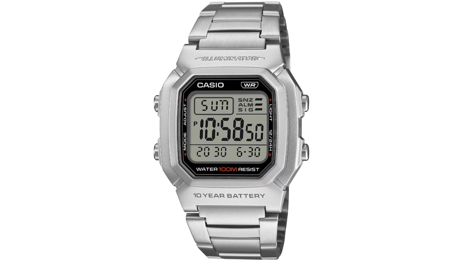 P&aacute;nsk&eacute; n&aacute;ramkov&eacute; hodinky Casio W-800HD-1AVEF