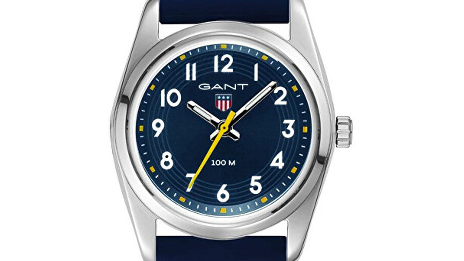Detské náramkové hodinky Gant Graduate K280003-S s oceľovým puzdrom detail ciferníka.