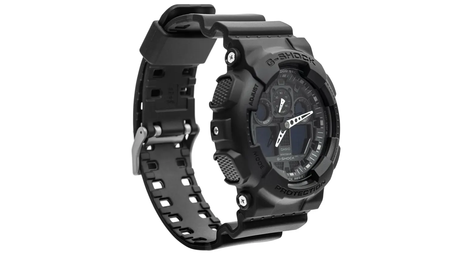 Náramkové hodinky Casio G-SHOCK GA-100-1A1ER pohľad zo strany