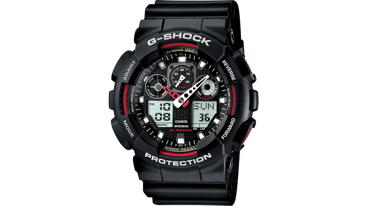 N&aacute;ramkov&eacute; hodinky Casio G-SHOCK GA-100-1A4ER