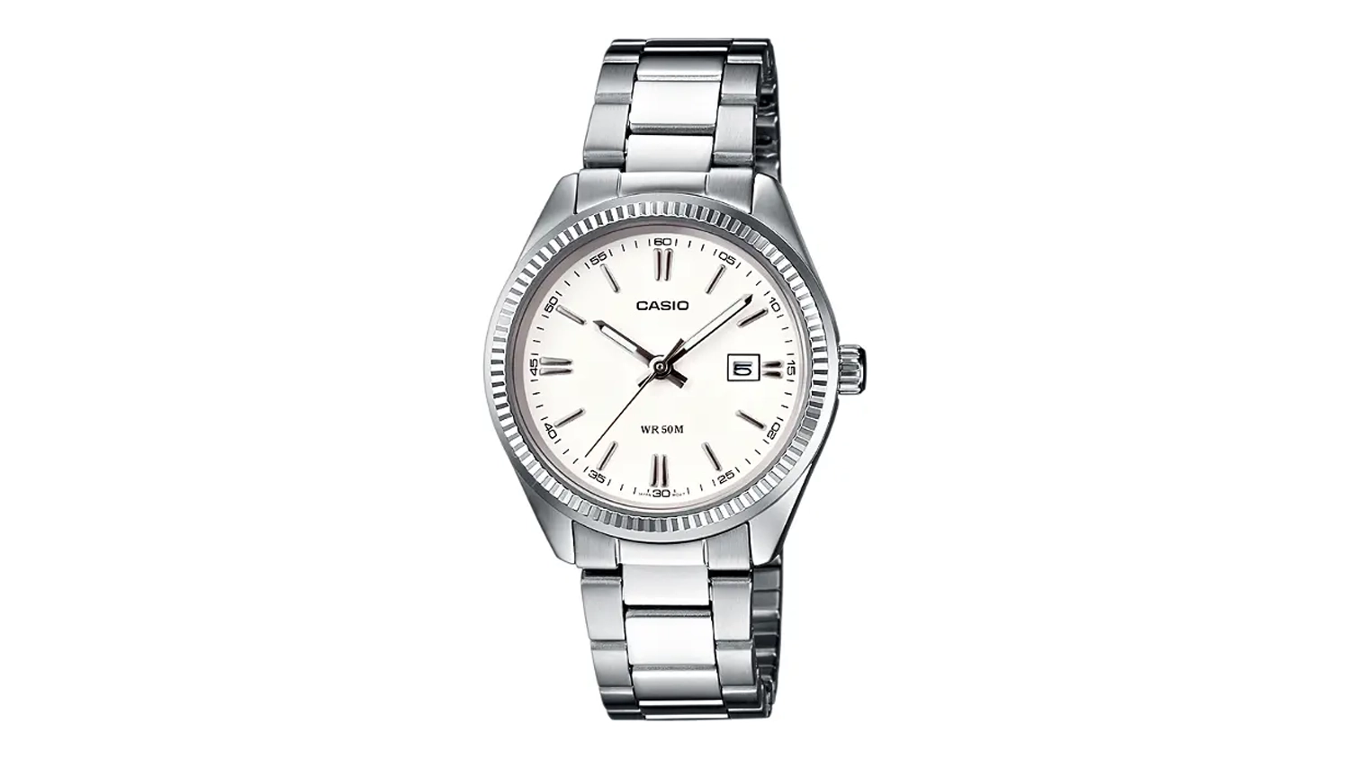 D&aacute;msk&eacute; n&aacute;ramkov&eacute; hodinky Casio LTP-1302PD-7A1 pohľad zpredu