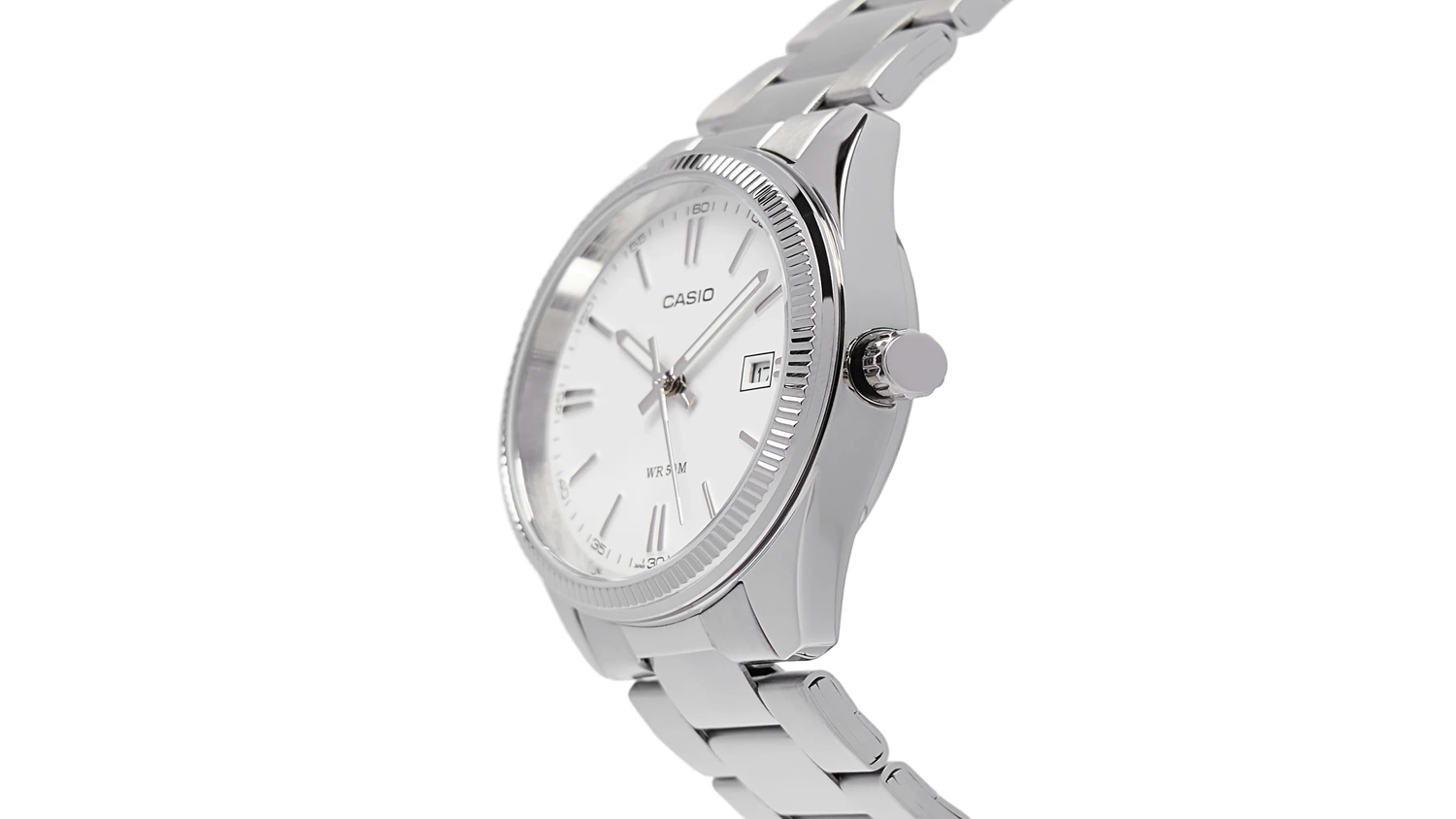 P&aacute;nsk&eacute; n&aacute;ramkov&eacute; hodinky Casio MTP 1302D-7A1 bočn&iacute; pohled