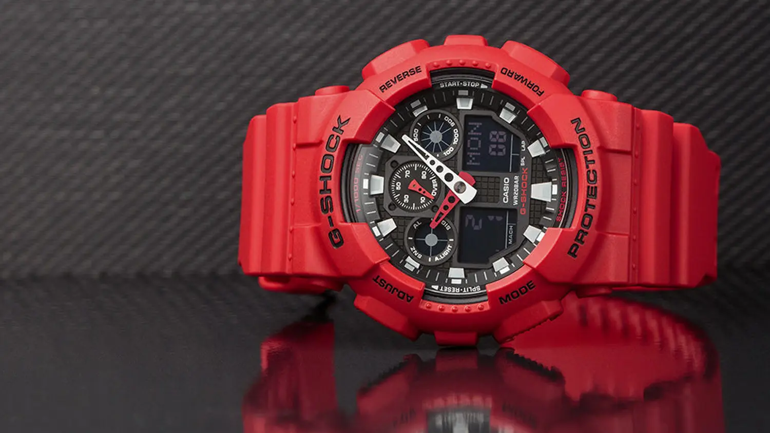 N&aacute;ramkov&eacute; hodinky Casio G-SHOCK GA-100B-4AER na z&aacute;pěst&iacute;