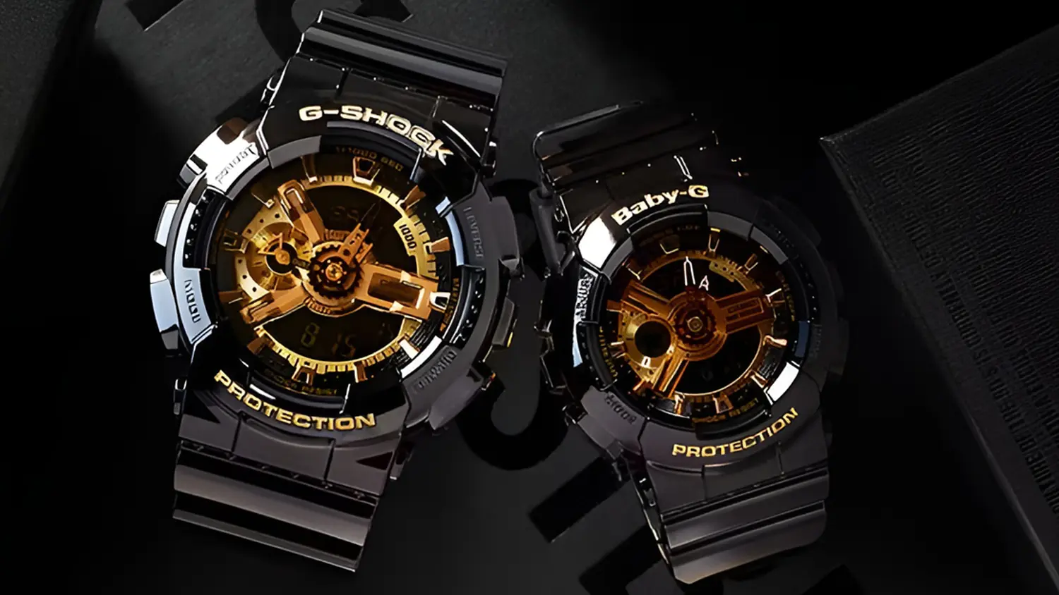 Pánské náramkové hodinky Casio GA-110GB-1AER G-SHOCK na černém pozadí