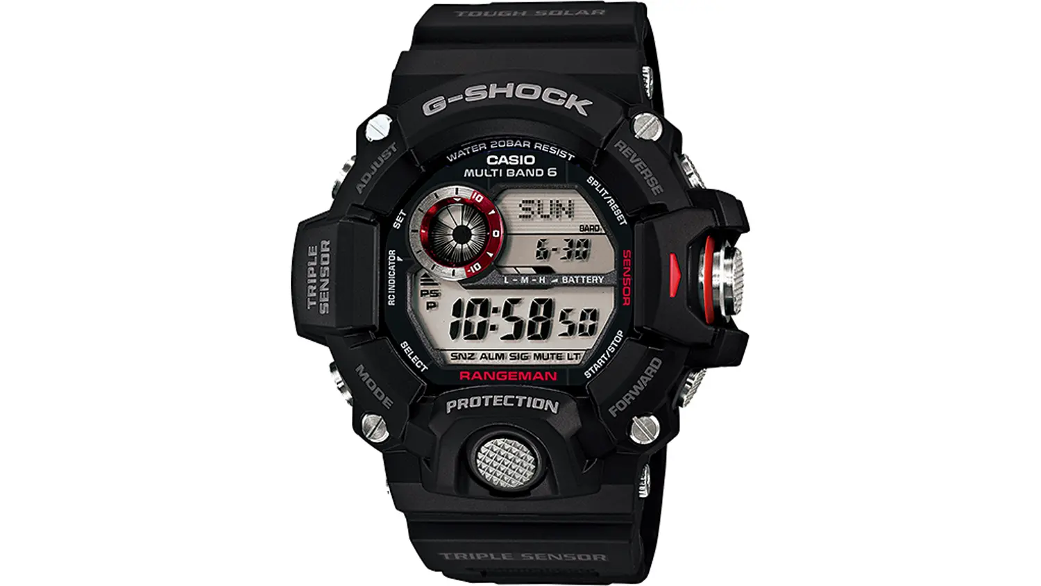 P&aacute;nske n&aacute;ramkov&eacute; hodinky Casio GW-9400-1ER G-SHOCK PRO