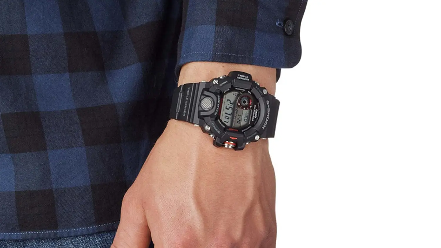 N&aacute;ramkov&eacute; hodinky Casio GW-9400-1ER G-SHOCK PRO na p&aacute;nskej ruke