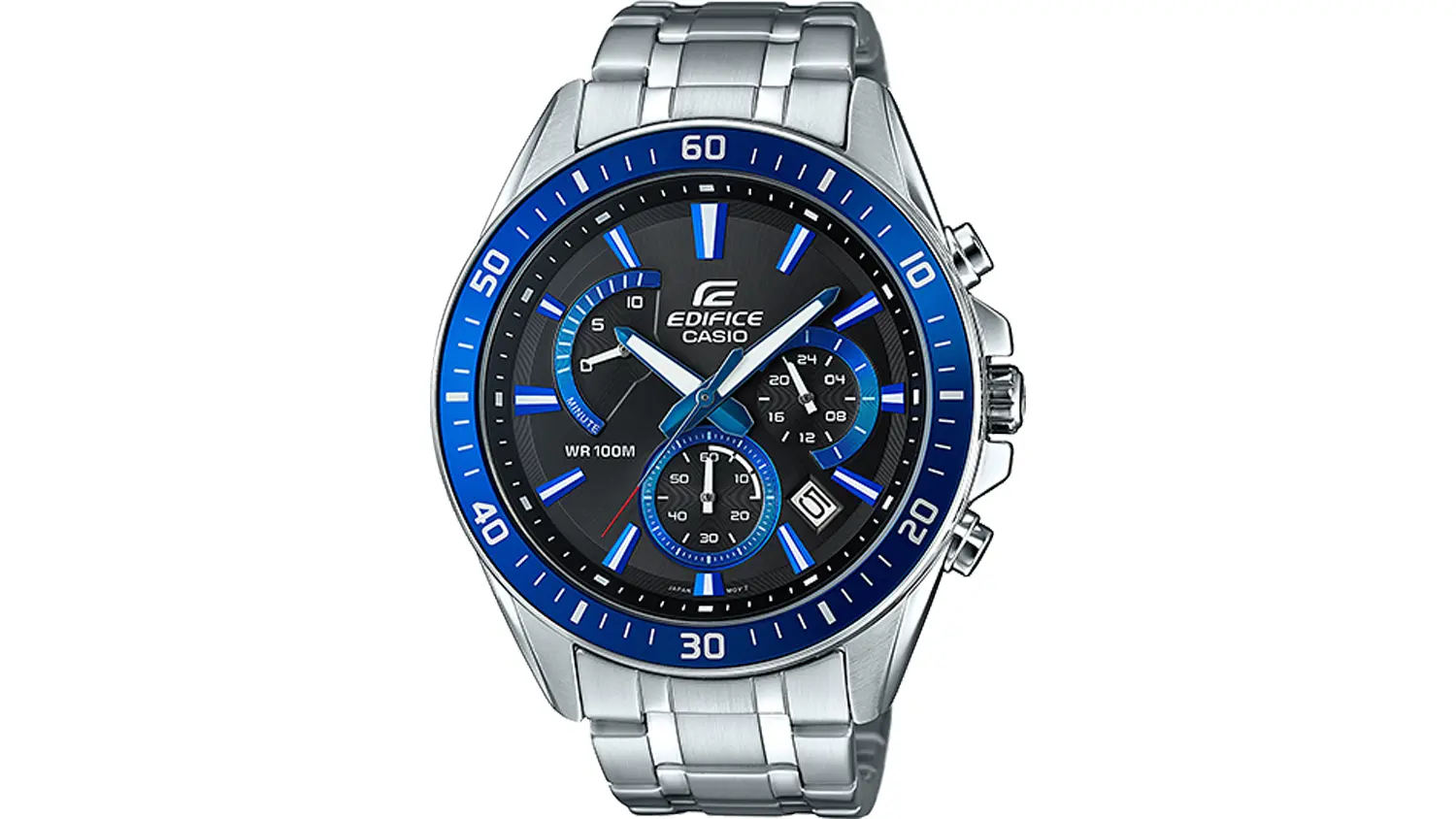 Pohled z předn&iacute; strany na hodinky Casio EFR-552D-1A2VUEF