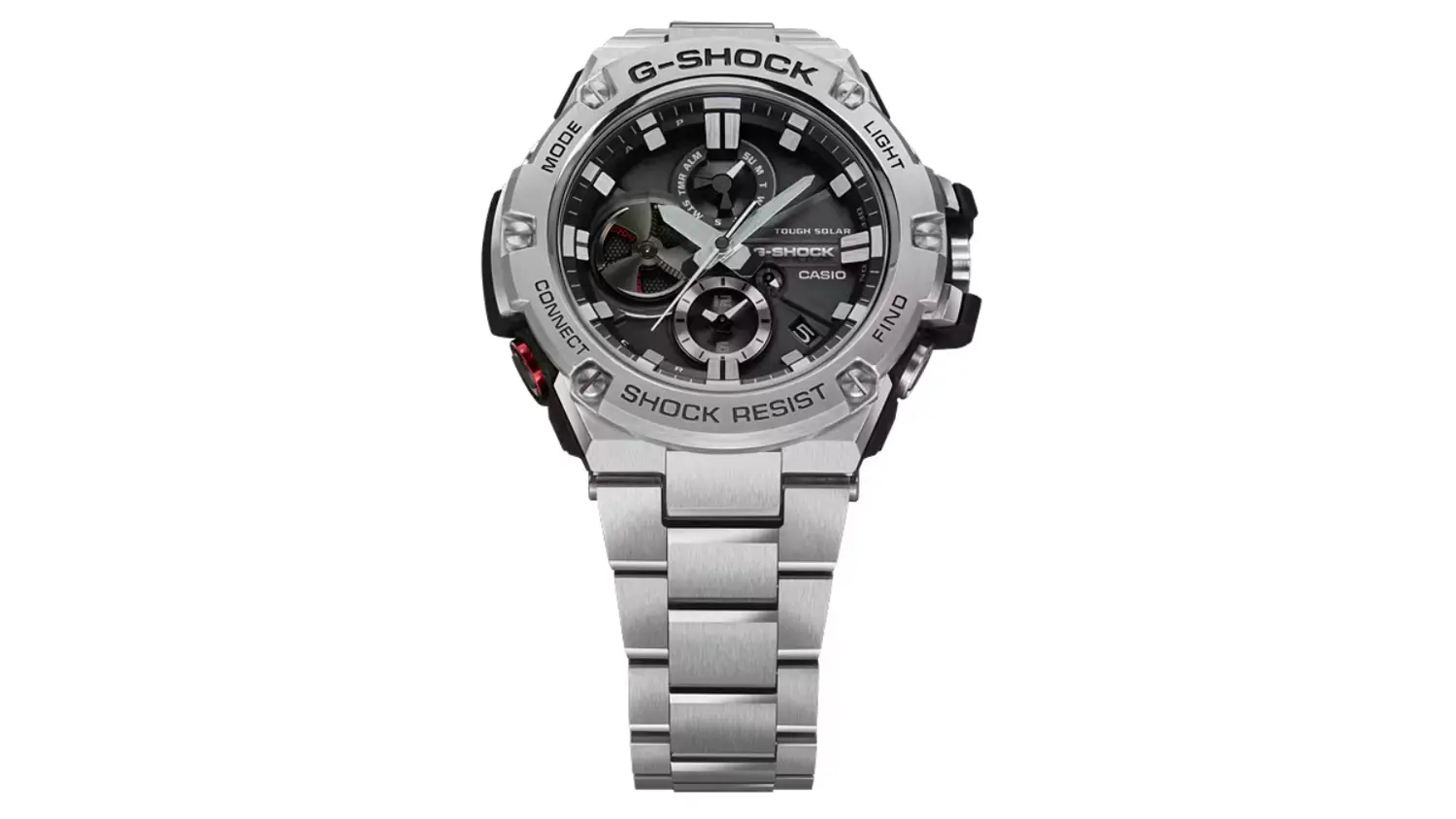 Detail rotačního disku na ciferníku hodinek G-SHOCK
