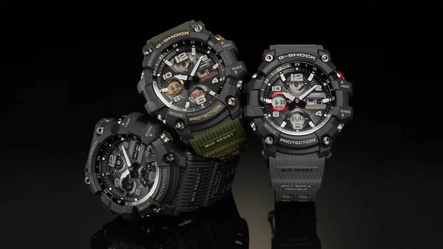 Pánske hodinky Casio GWG-100-1A3ER G-SHOCK PRO v troch farebných prevedeniach