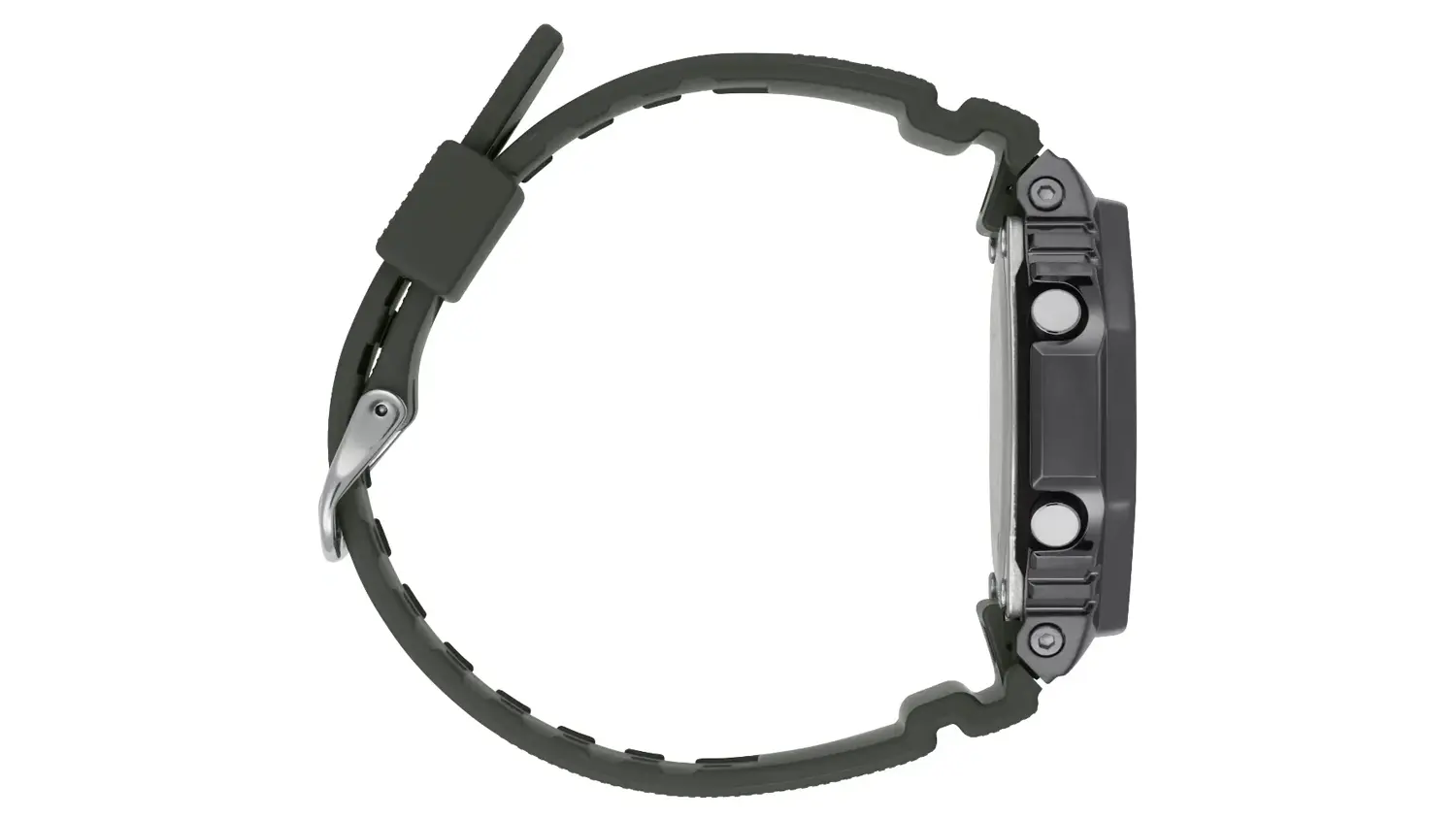 N&aacute;ramkov&eacute; hodinky Casio G-SHOCK GM-2100B-3AER z boku.