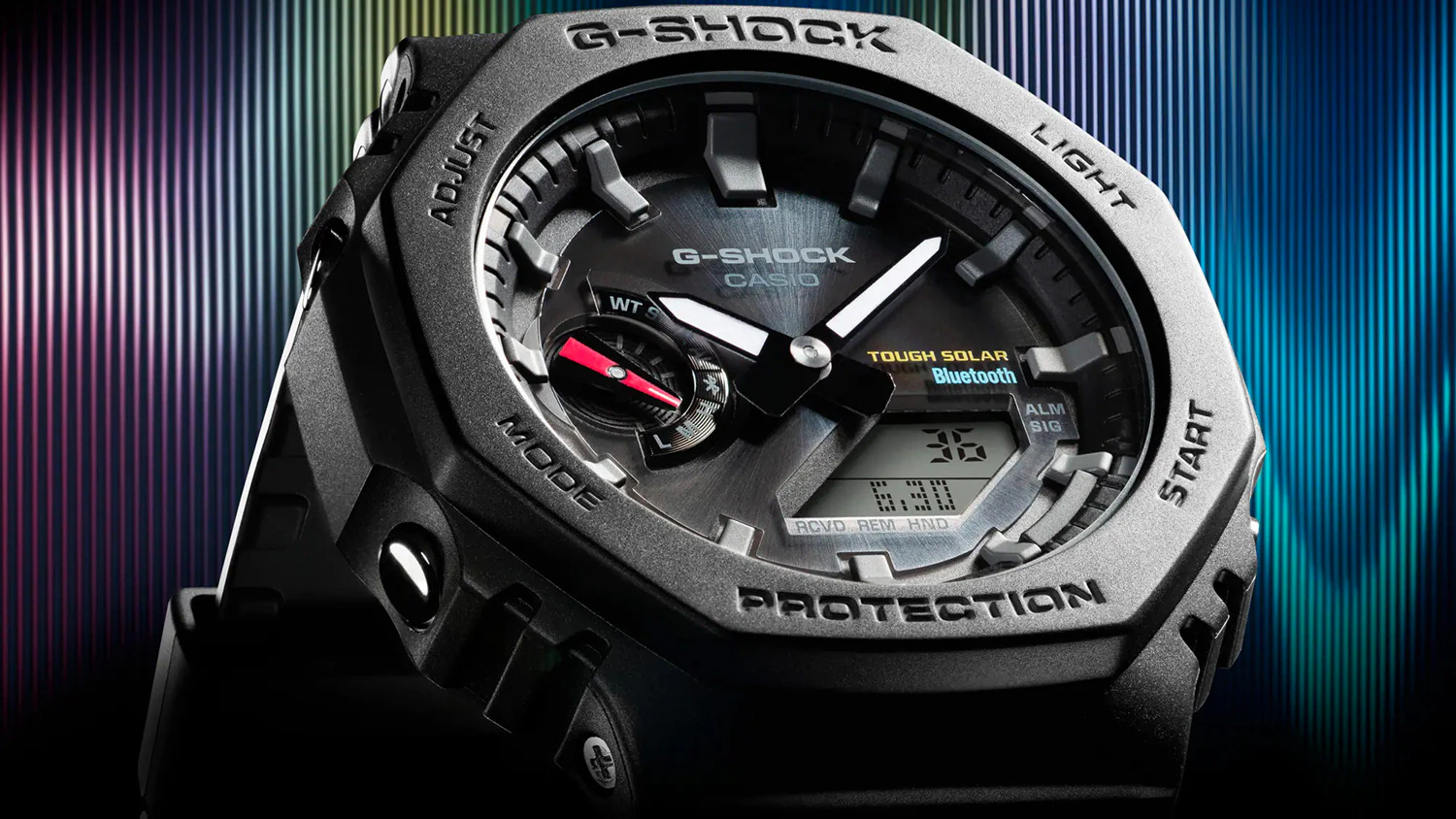 Detail na pouzdro hodinek Casio GA-B2100-1AER G-SHOCK