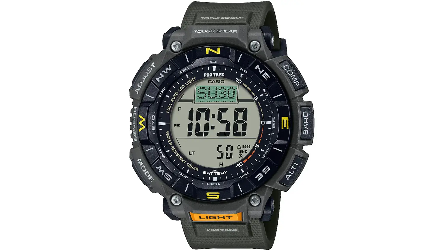 Pohled na hodinky Casio PRO TREK PRG-340-3ER zepředu