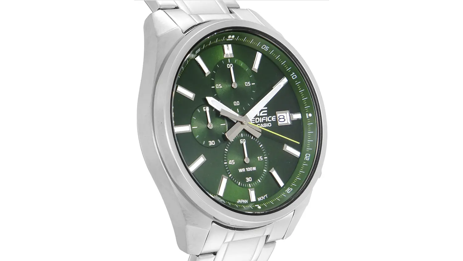 Ciferník náramkových hodiniek Casio EDIFICE EFV-610D-3AVUEF pohľad zblízka