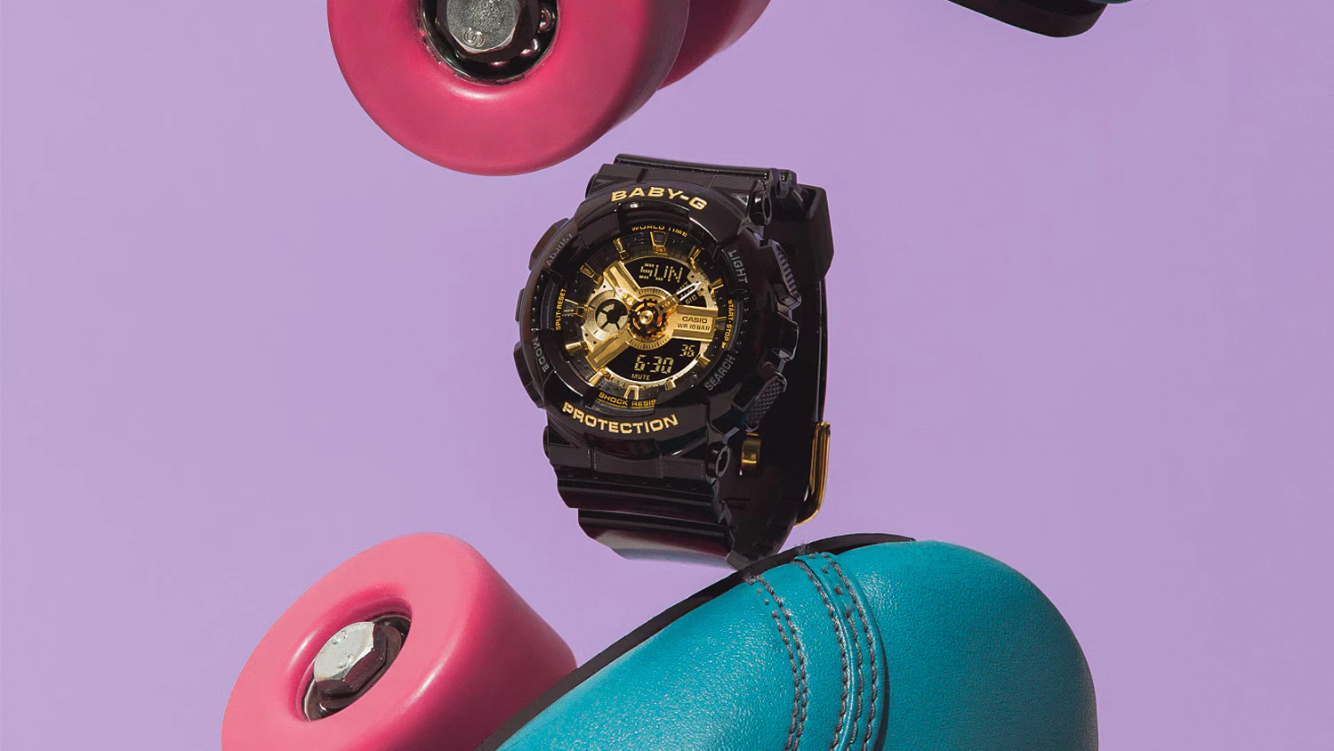Ciferník náramkových hodiniek Casio Baby-G BA-110X-1AER zblízka
