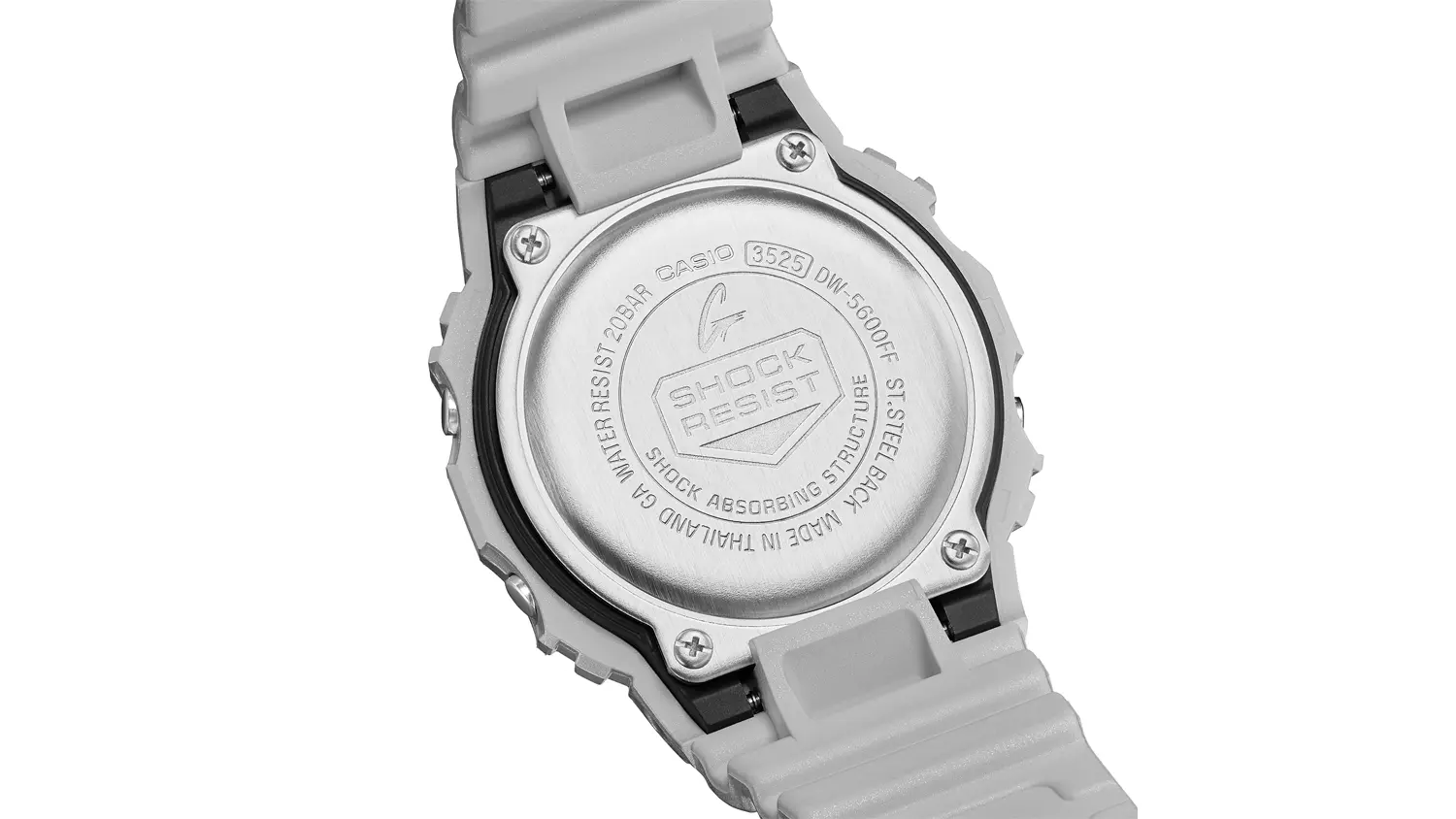 Zadn&aacute; strana hodiniek Casio G-SHOCK DW-5600FF-8ER
