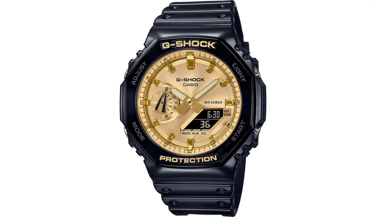 P&aacute;nske n&aacute;ramkov&eacute; hodinky Casio GA-2100GB-1AER G-SHOCK