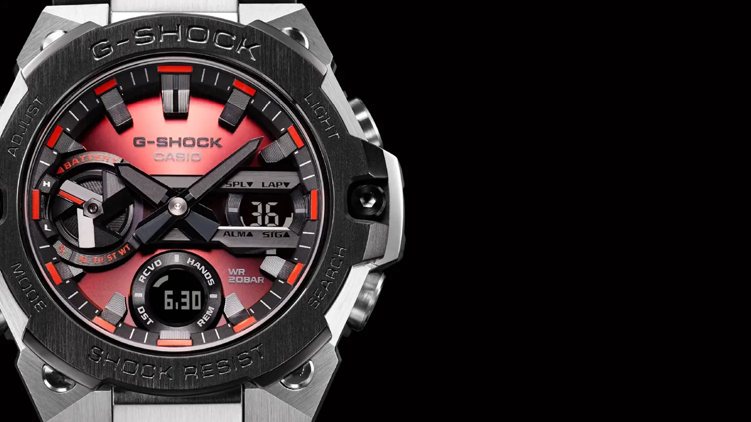 Detail na hodinky Casio G-SHOCK GST-B400BB-1AER
