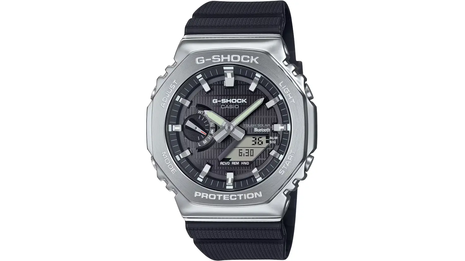 Hodinky Casio GBM-2100-1AER na bílém pozadí