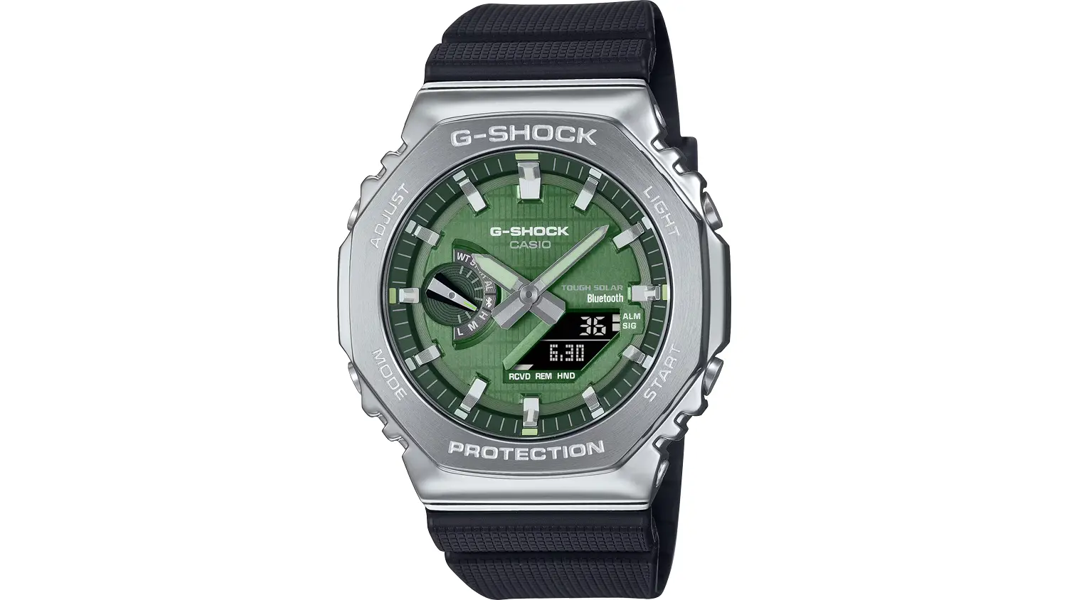 Hodinky Casio GBM-2100A-1A3ER na bielom pozad&iacute;
