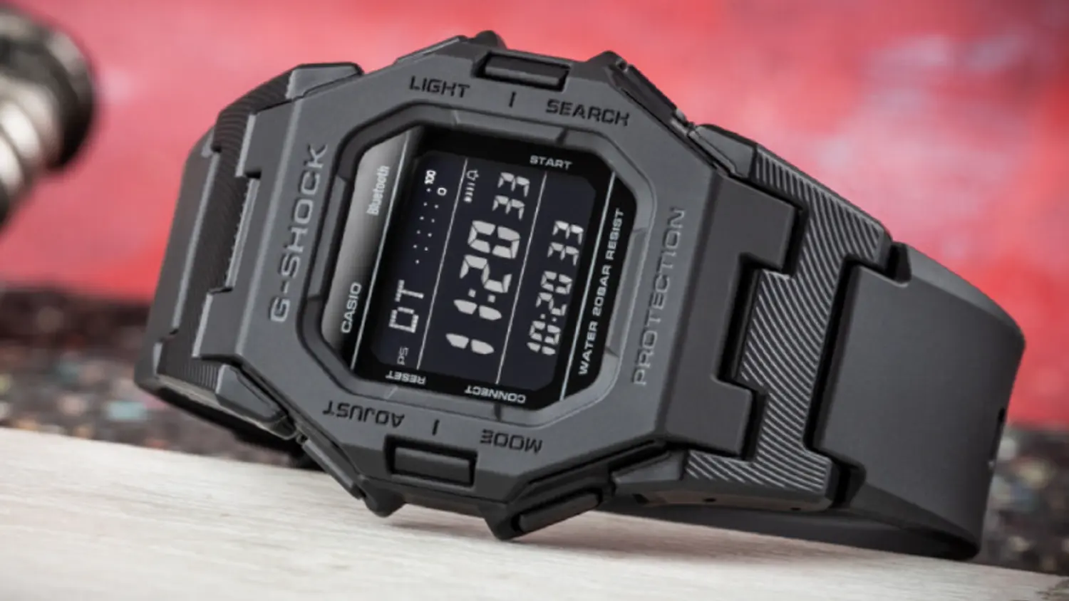 Položen&eacute; p&aacute;nske n&aacute;ramkov&eacute; hodinky Casio GD-B500-1ER G-SHOCK