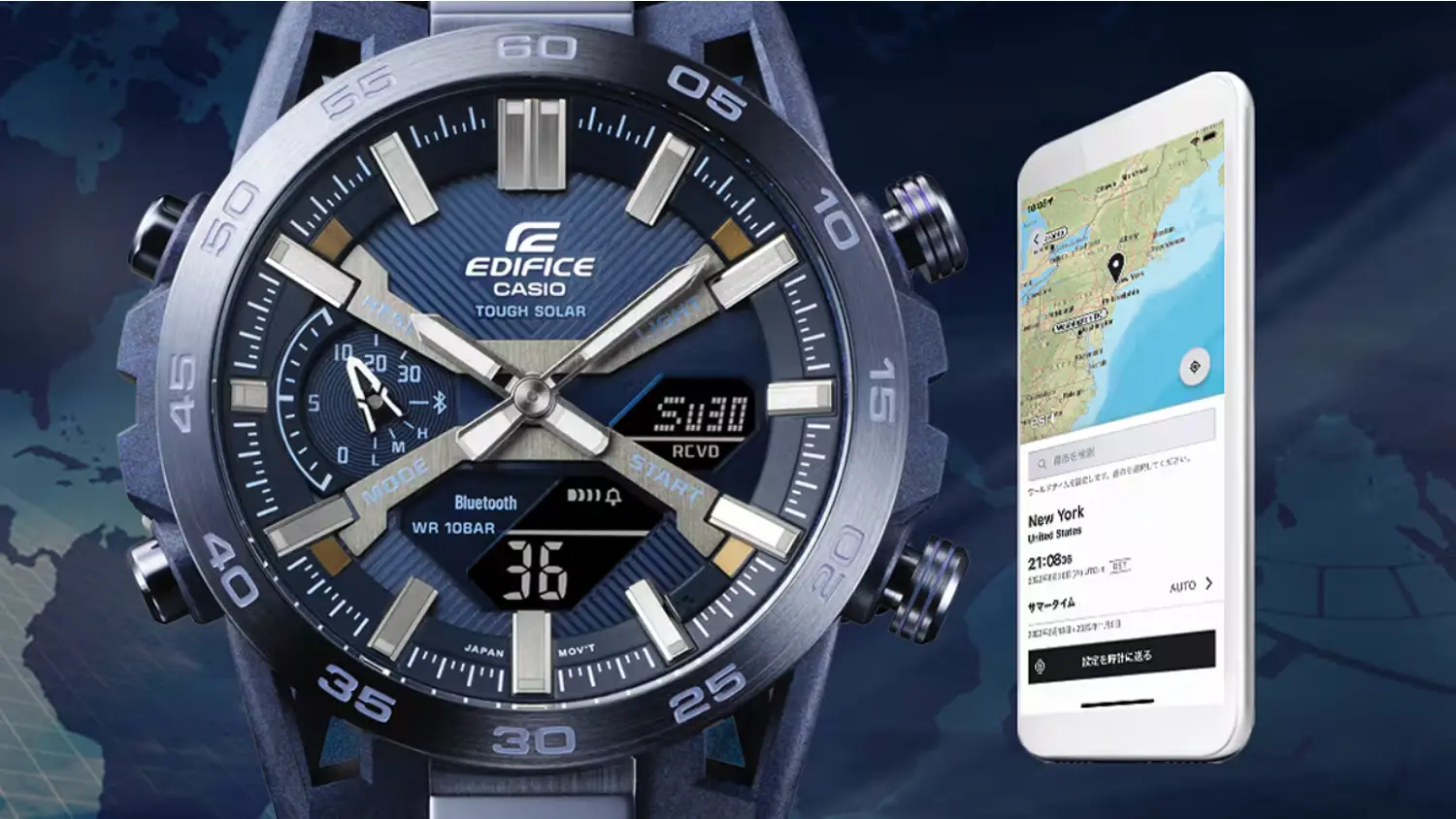 Propojení pánských hodinek Casio ECB-2000CB-2AEF EDIFICE s mobilním telefonem