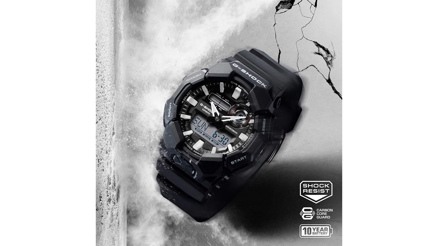 hodinky Casio GA-010-1AER G-SHOCK na kameni