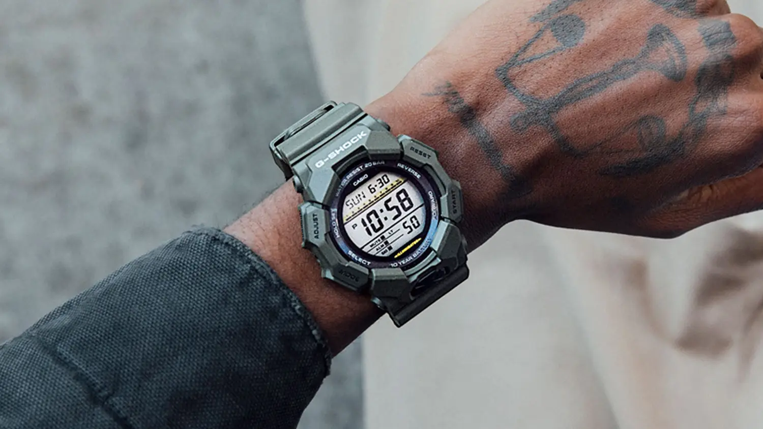 N&aacute;ramkov&eacute; hodinky Casio GD-010-3ER na z&aacute;p&auml;st&iacute;