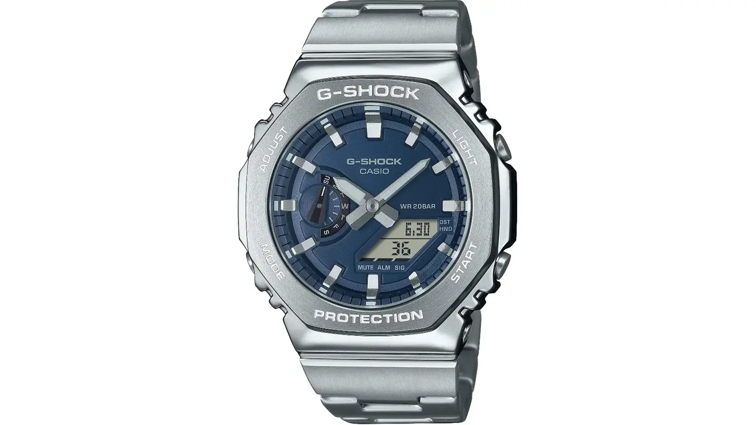 P&aacute;nske n&aacute;ramkov&eacute; hodinky Casio GM-2110D-2BER G-SHOCK