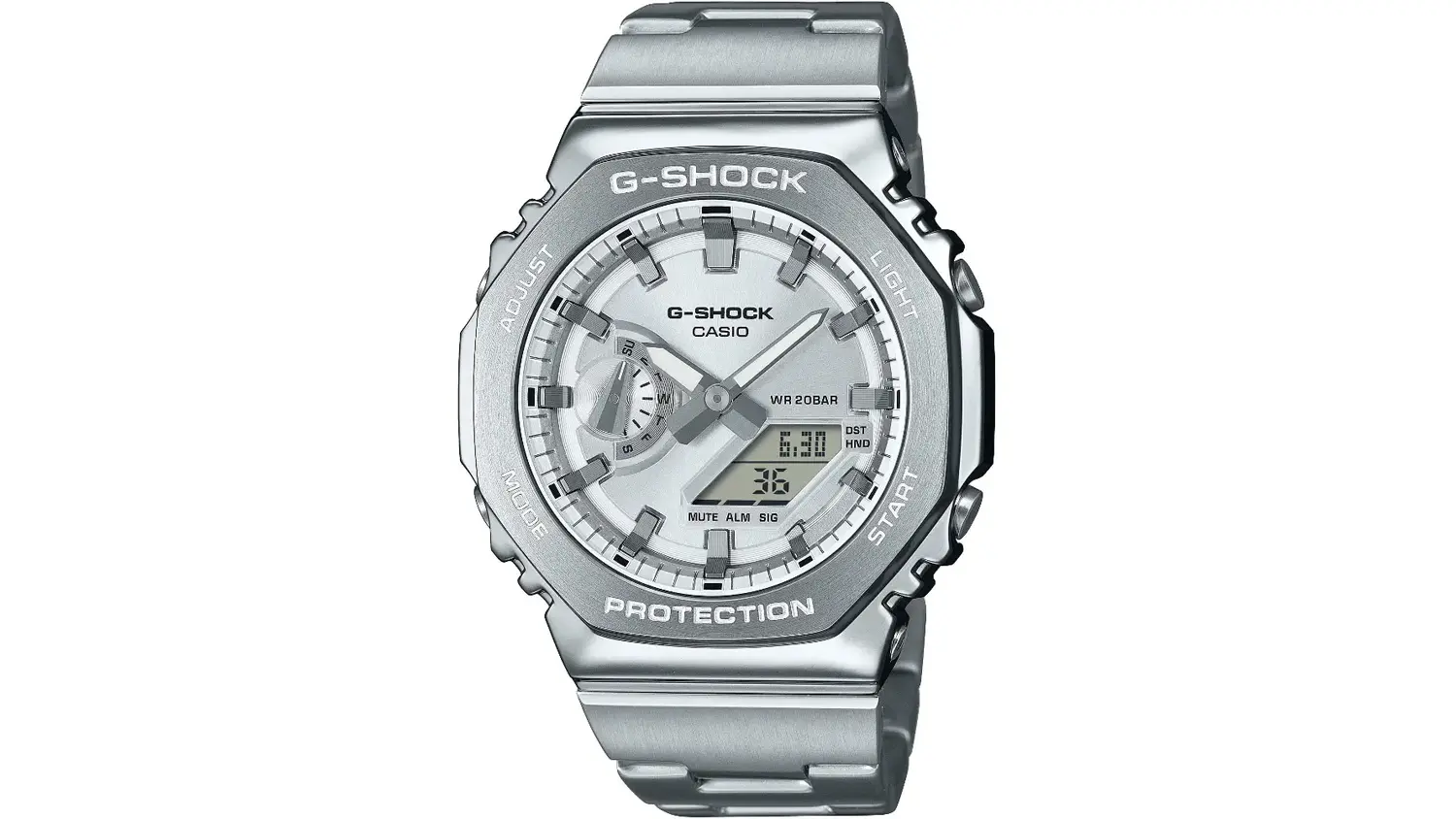 P&aacute;nske n&aacute;ramkov&eacute; hodinky Casio GM-2110D-7AER G-SHOCK