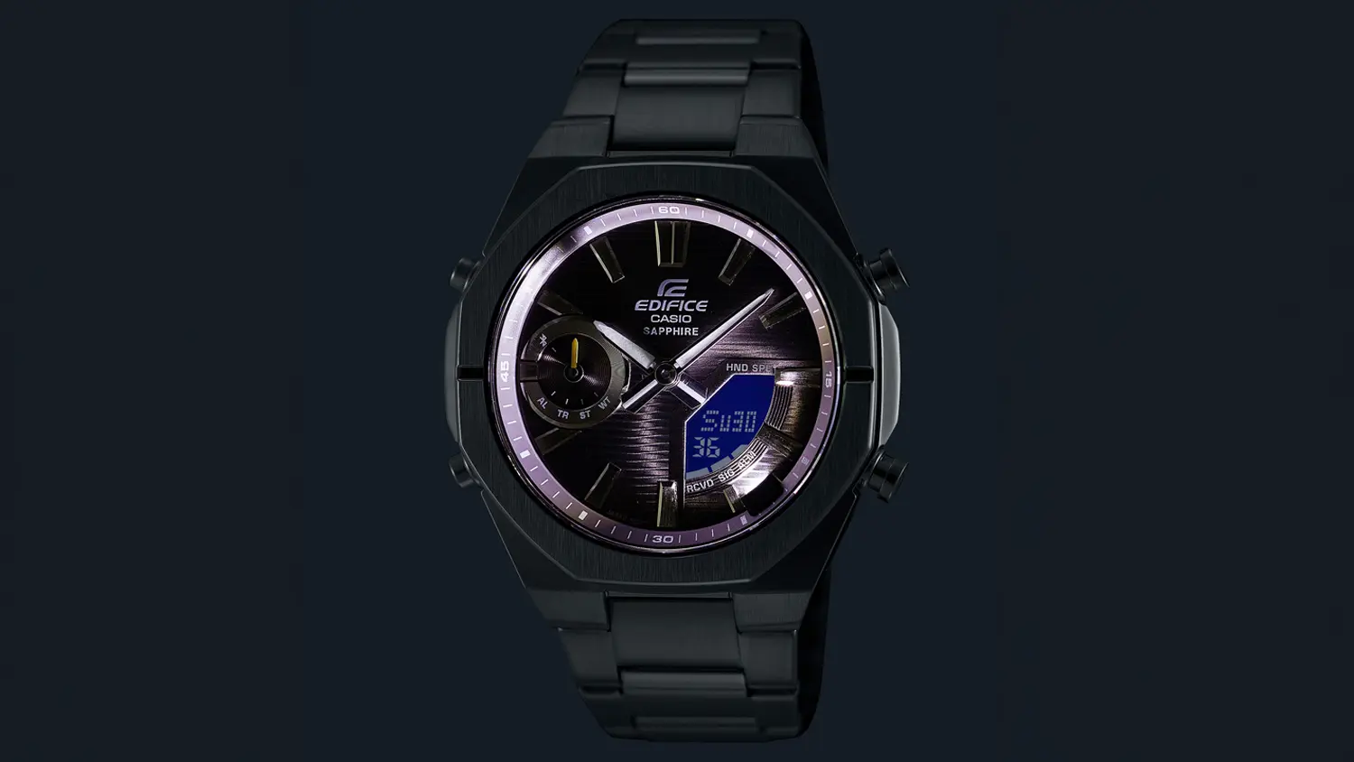 Hodinky Casio ECB-S10D-2AEF svítící ve tmě